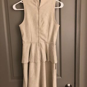 Banana Republic Dresses - Banana Republic Cream Linen Peplum Dress Banana Republic Dresses - Banana Republic Cream Linen Peplum Dress